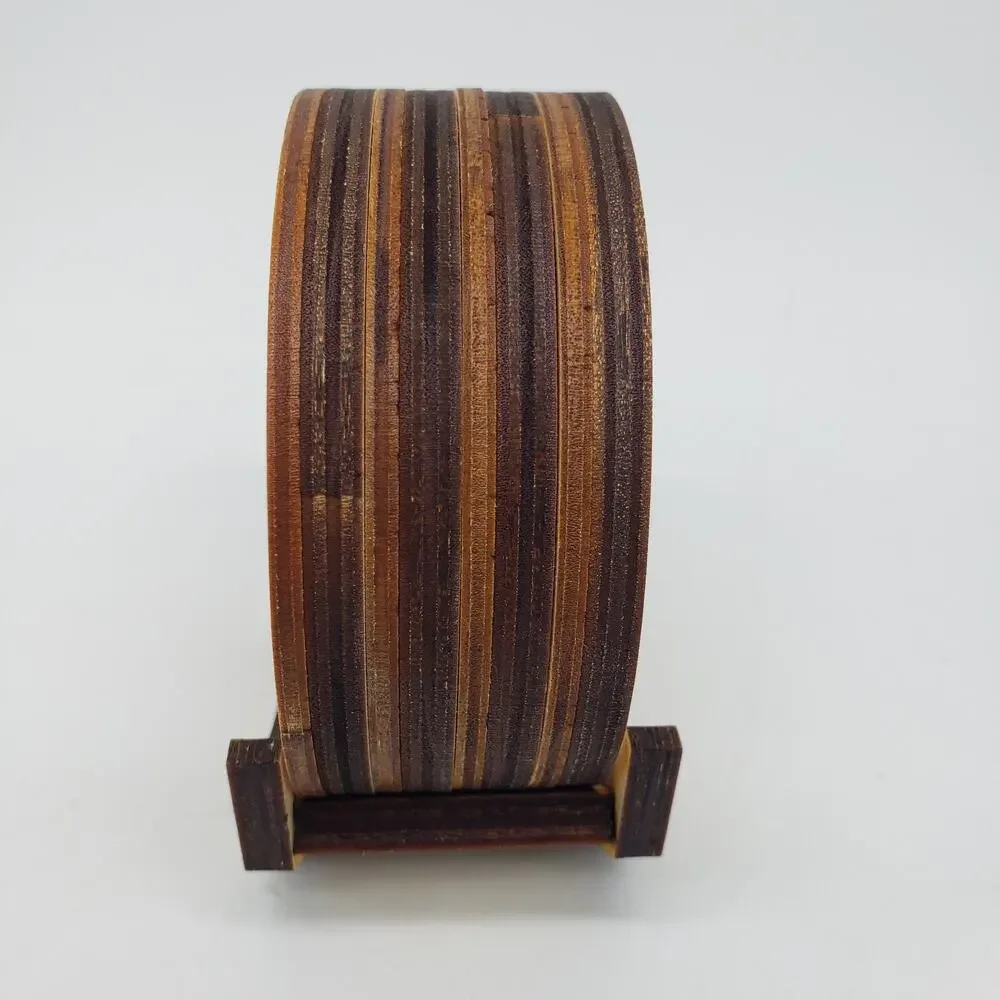 Wood Coasters w/Holder‎ U.S. Navy Logo Wood Burned. Desktop. Office. Decor. NICE